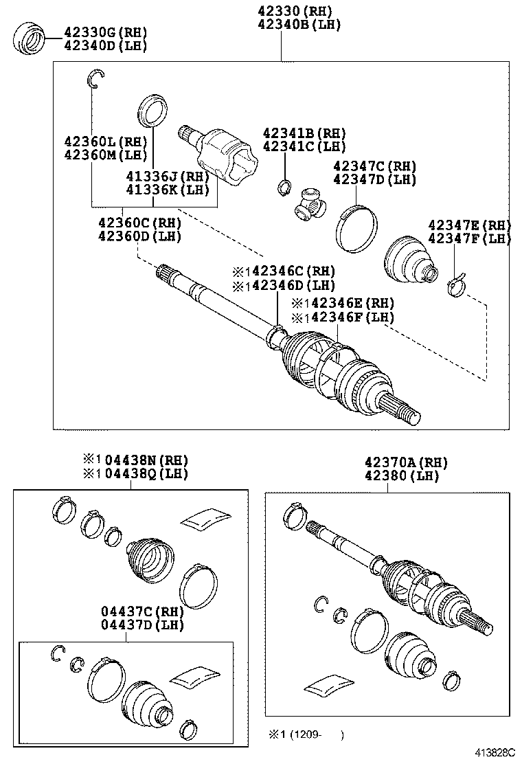  RAV4 |  REAR AXLE SHAFT HUB