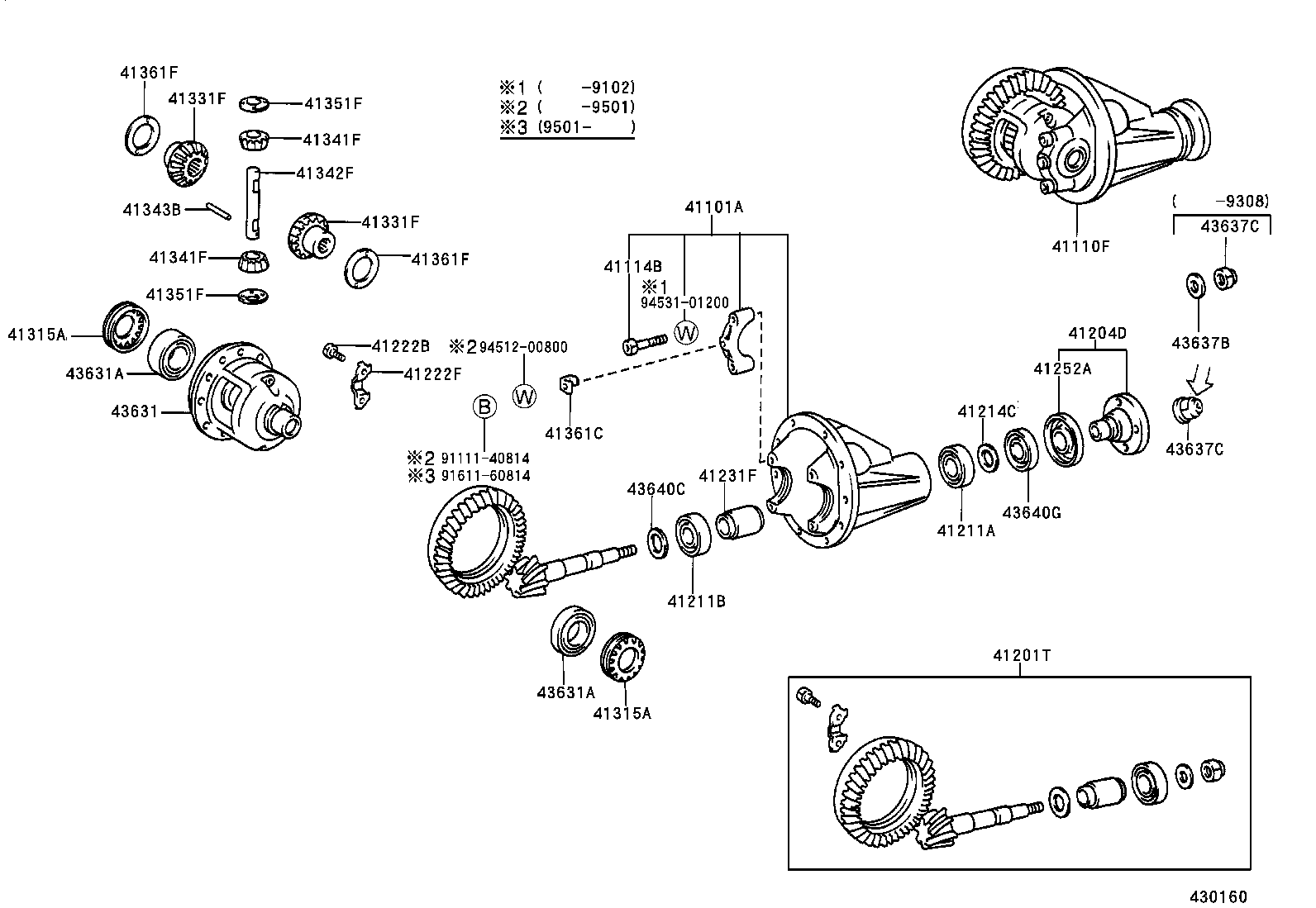 HILUX 4RUNNER |  FRONT AXLE HOUSING DIFFERENTIAL