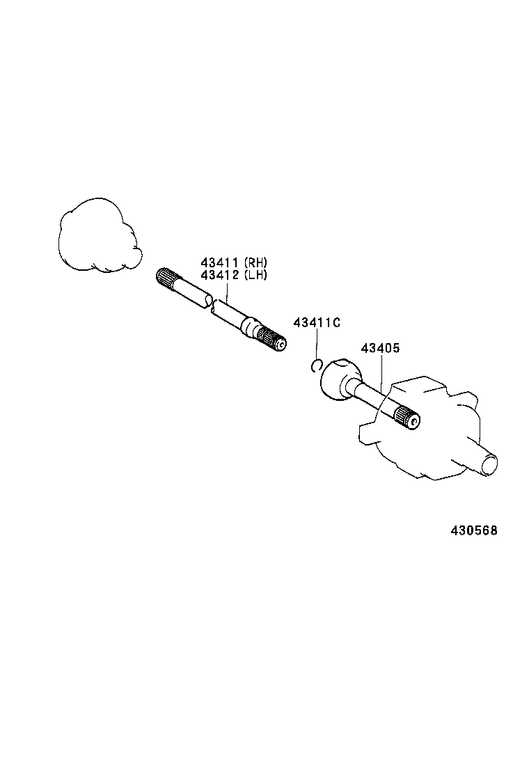  LAND CRUISER 80 |  FRONT DRIVE SHAFT