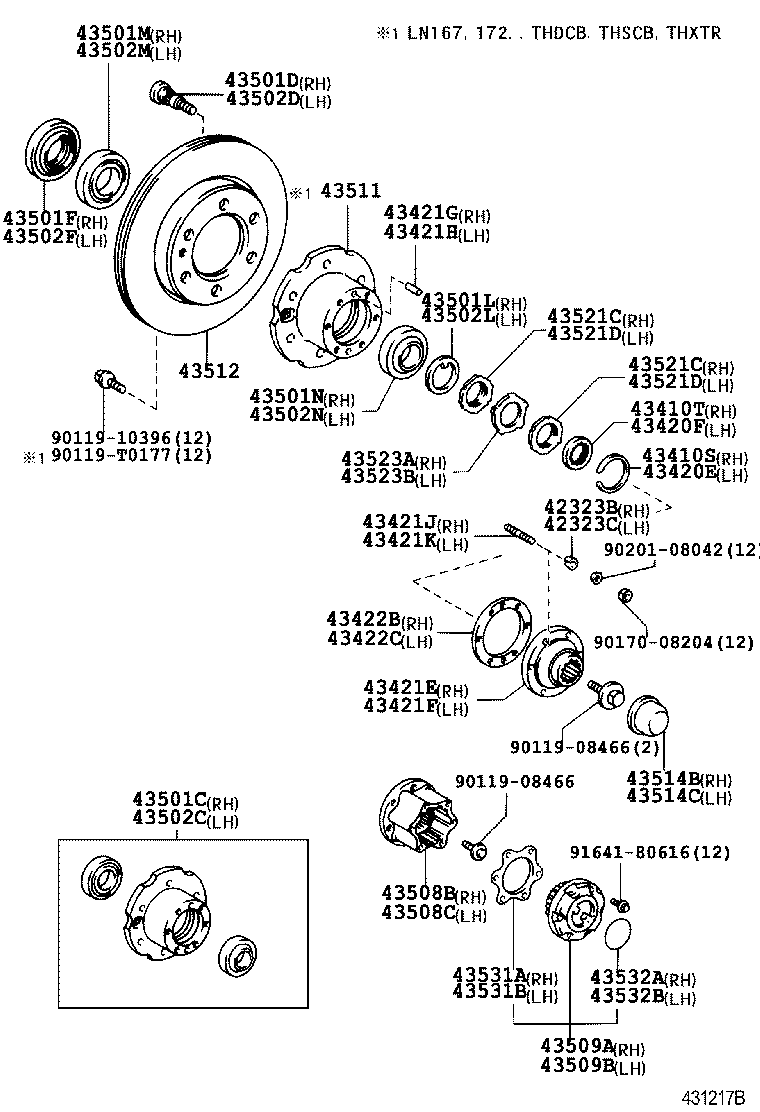  HILUX |  FRONT AXLE HUB