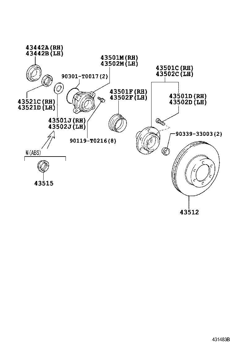  FORTUNER |  FRONT AXLE HUB