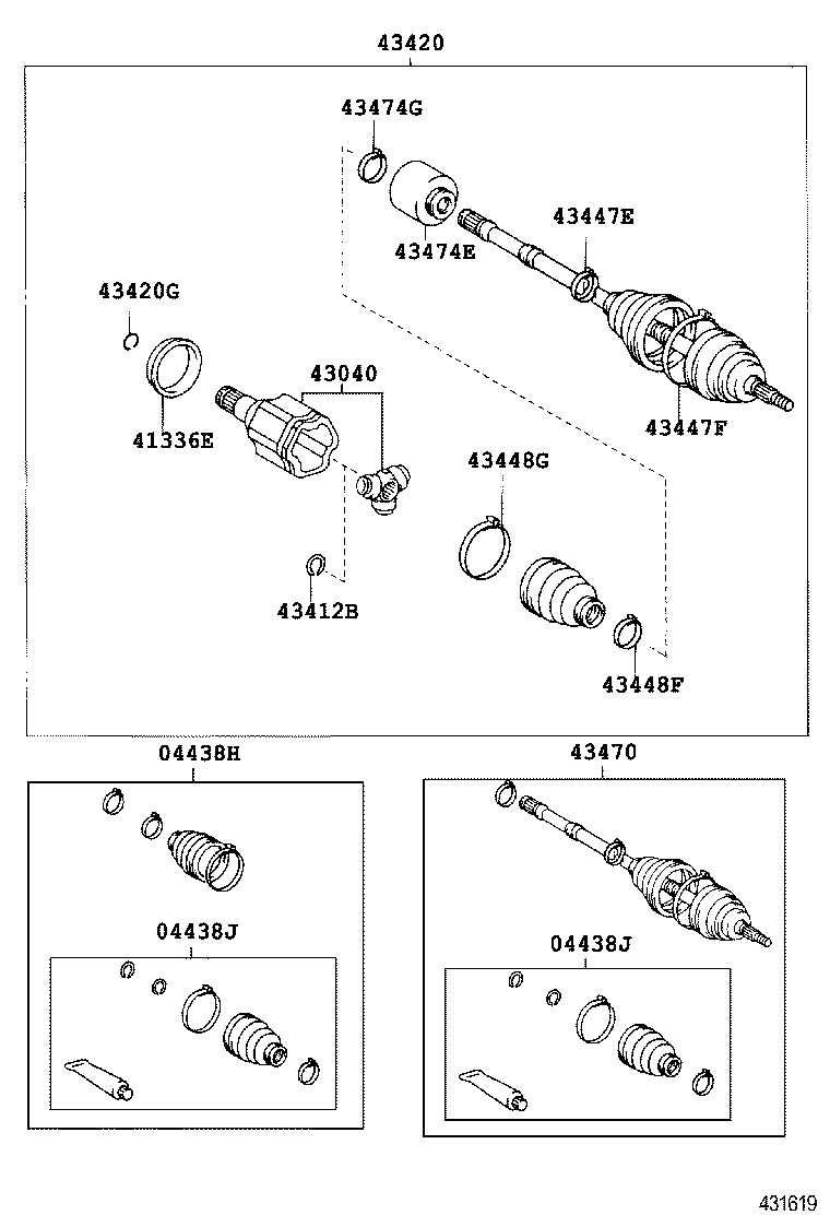  CAMRY HYBRID ASIA |  FRONT DRIVE SHAFT