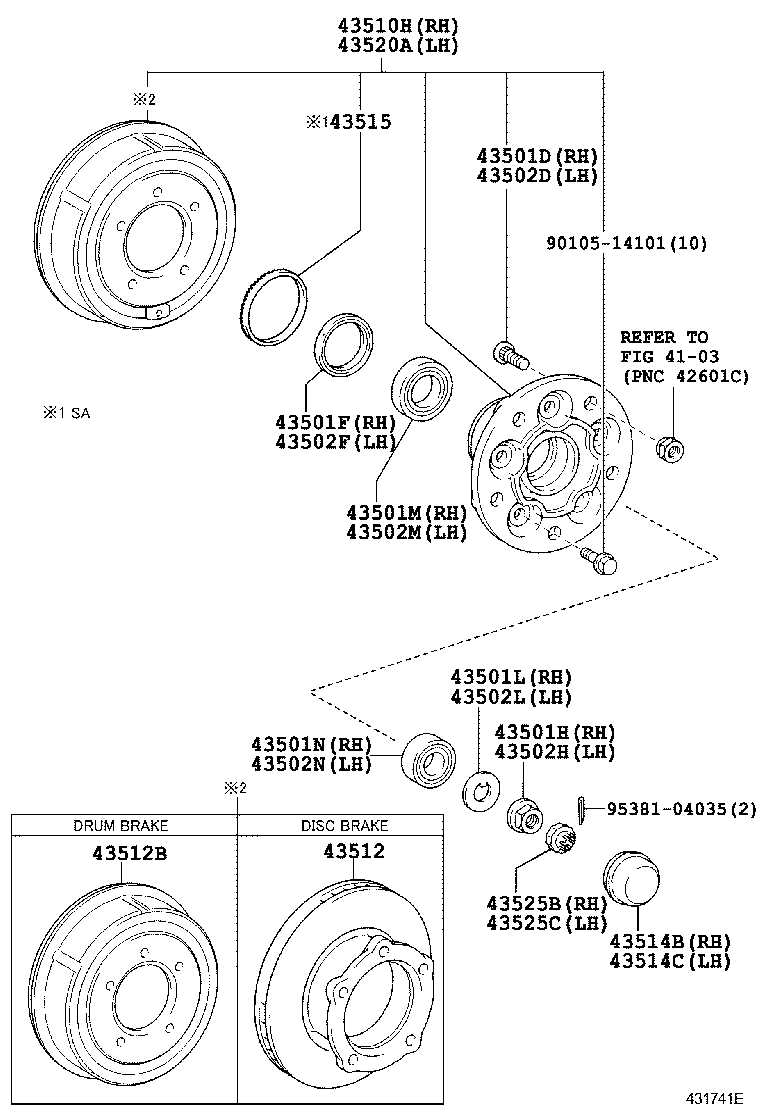  DYNA |  FRONT AXLE HUB
