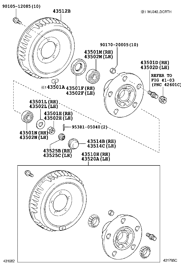  DYNA |  FRONT AXLE HUB