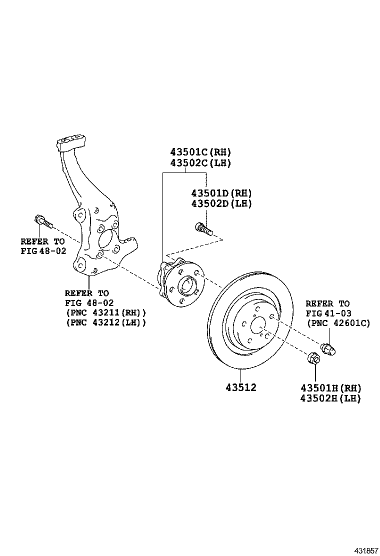  LS600H 600HL |  FRONT AXLE HUB