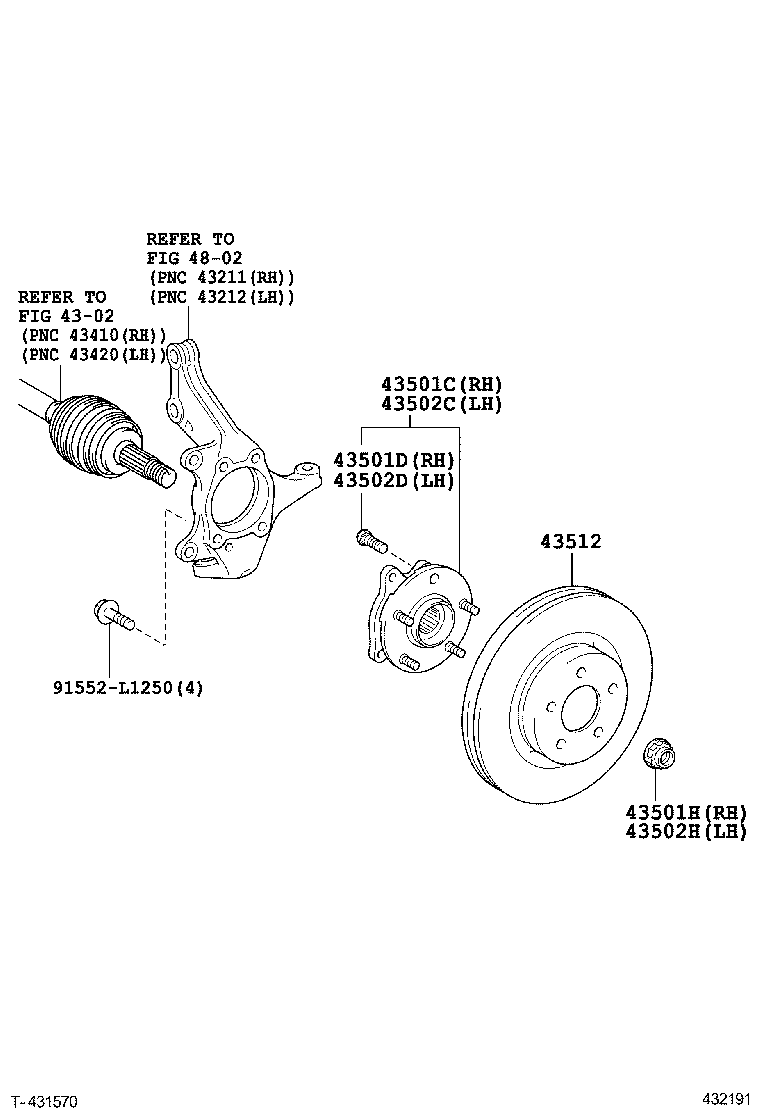  RAV4 CHINA |  FRONT AXLE HUB