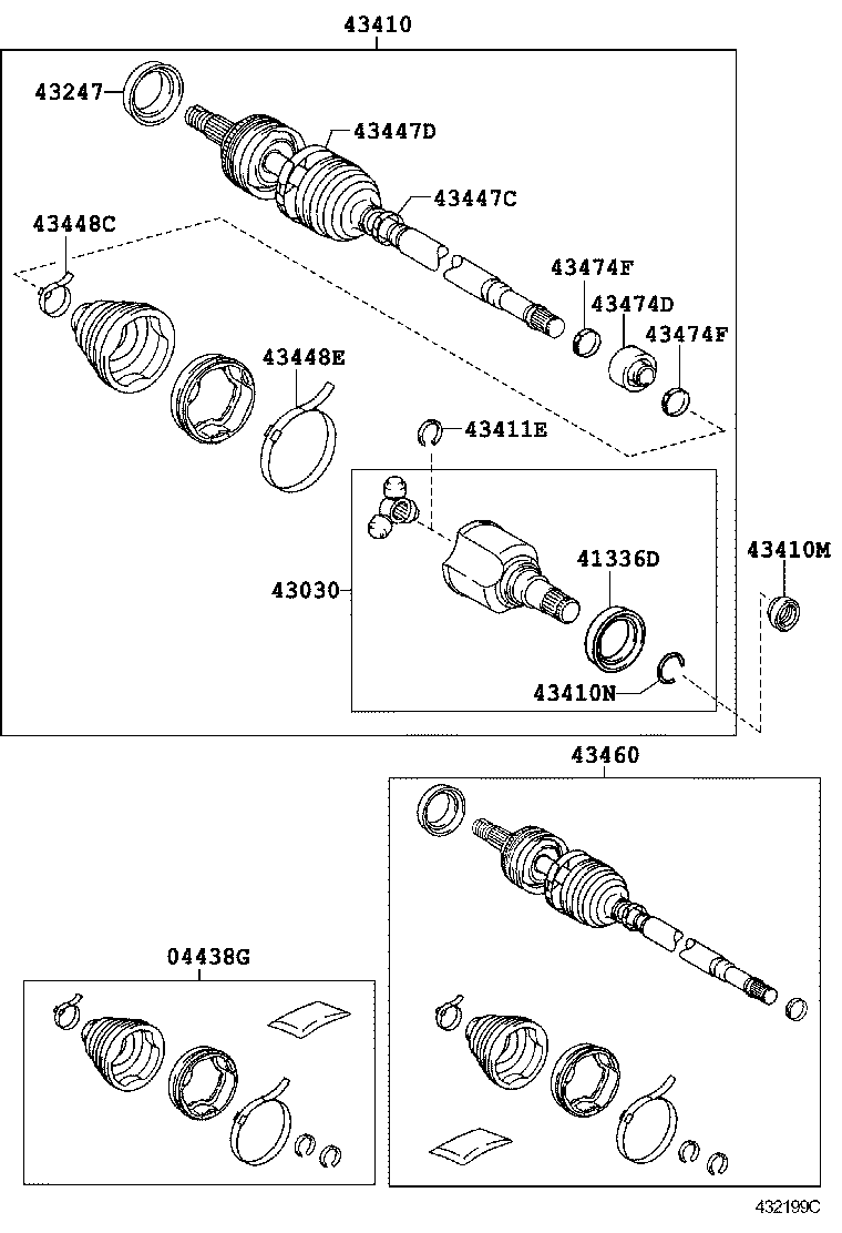  PRIUS PLUG IN HBD |  FRONT DRIVE SHAFT