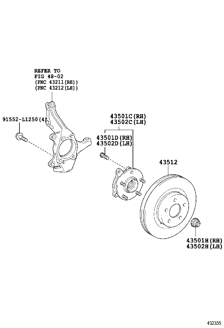  RAV4 |  FRONT AXLE HUB