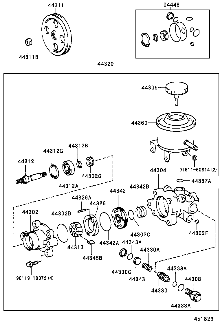  CROWN COMFORT |  VANE PUMP RESERVOIR POWER STEERING