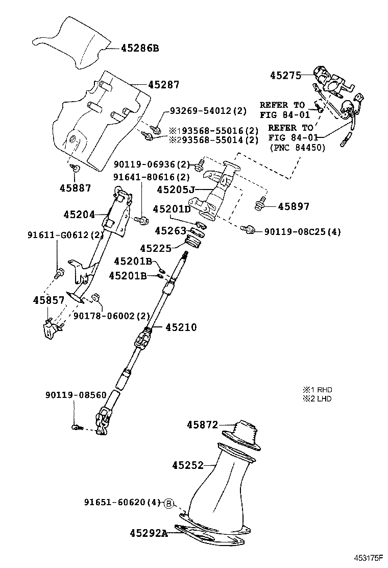  DYNA |  STEERING COLUMN SHAFT
