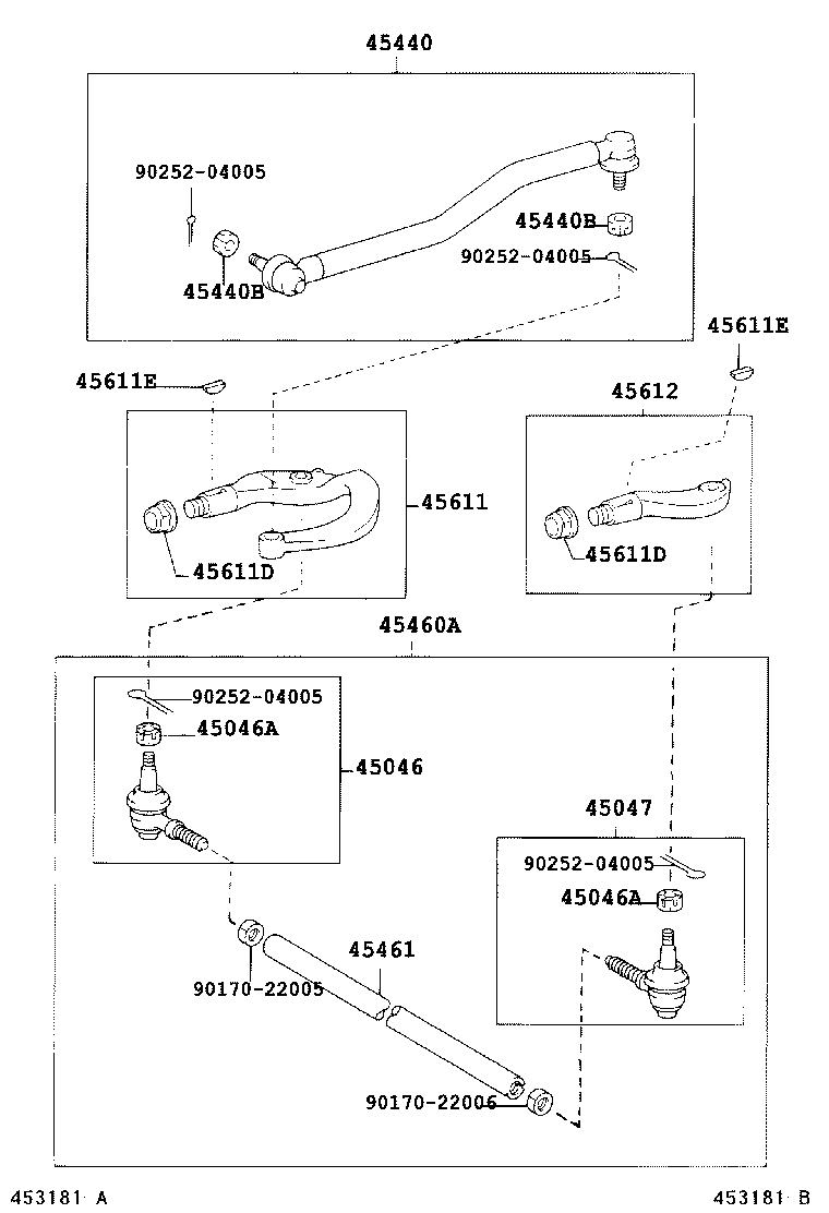  DYNA |  FRONT STEERING GEAR LINK