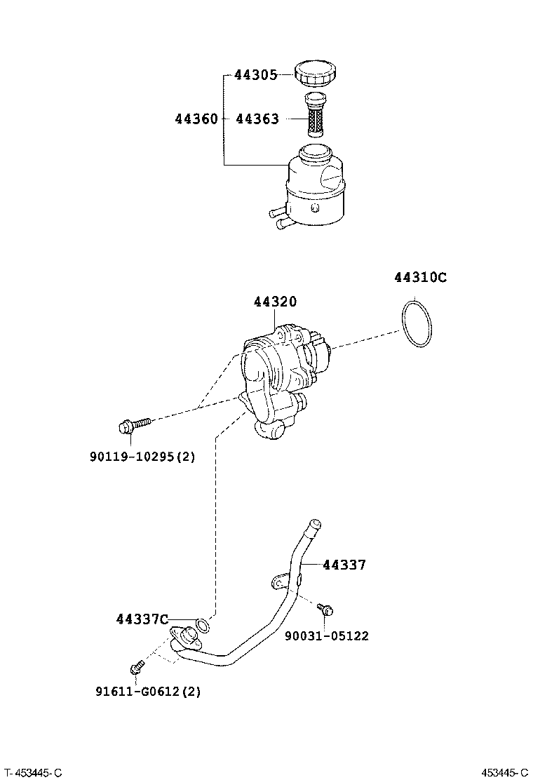  DYNA |  VANE PUMP RESERVOIR POWER STEERING