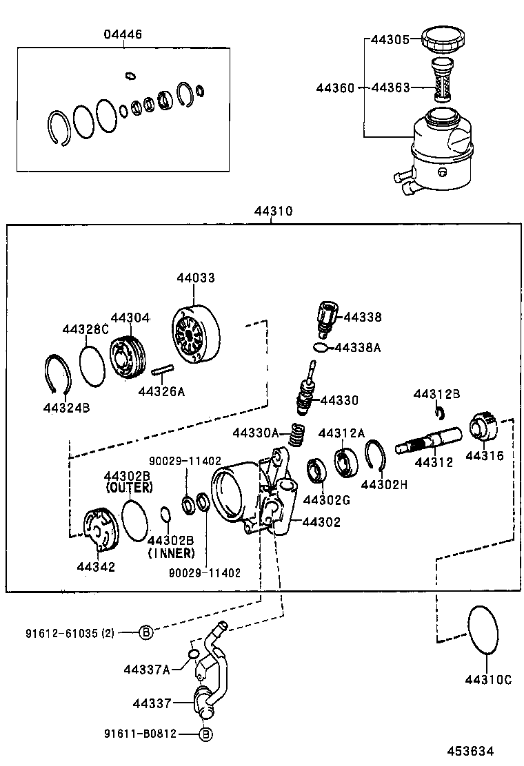  DYNA |  VANE PUMP RESERVOIR POWER STEERING