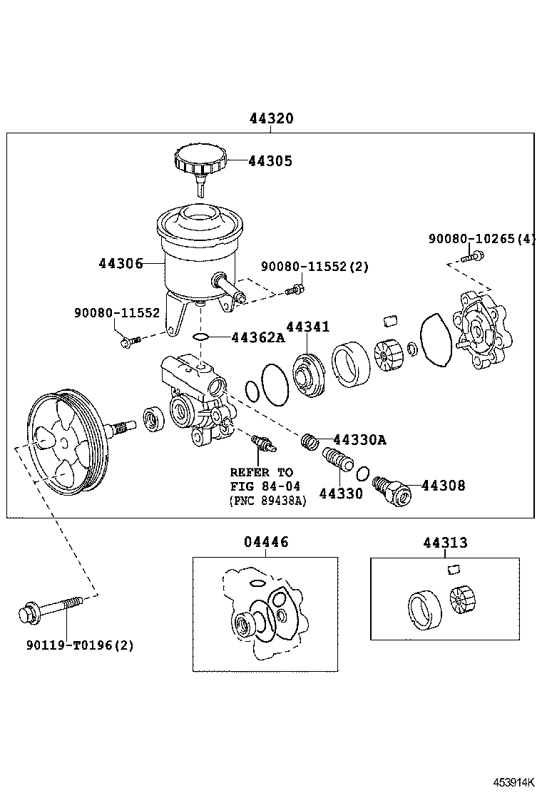  FORTUNER |  VANE PUMP RESERVOIR POWER STEERING