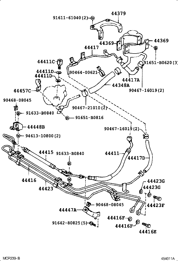  COASTER |  POWER STEERING TUBE