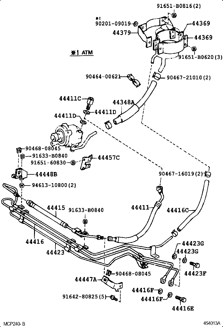  COASTER |  POWER STEERING TUBE