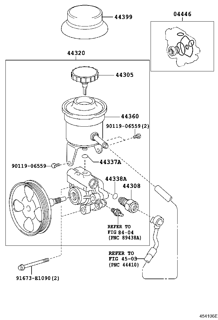  HIACE |  VANE PUMP RESERVOIR POWER STEERING