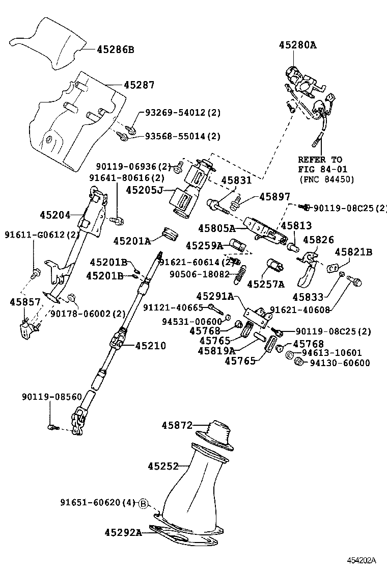 DYNA |  STEERING COLUMN SHAFT