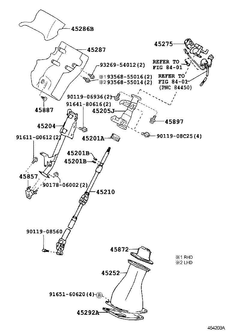  DYNA |  STEERING COLUMN SHAFT