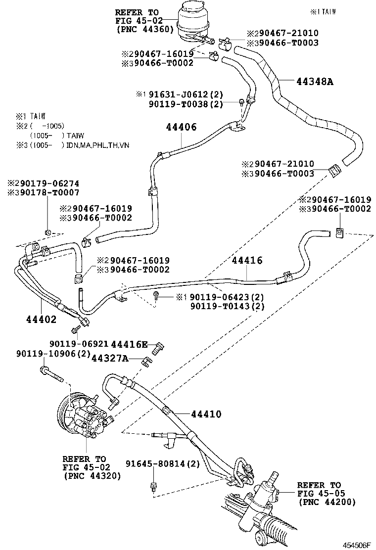  CAMRY HYBRID ASIA |  POWER STEERING TUBE