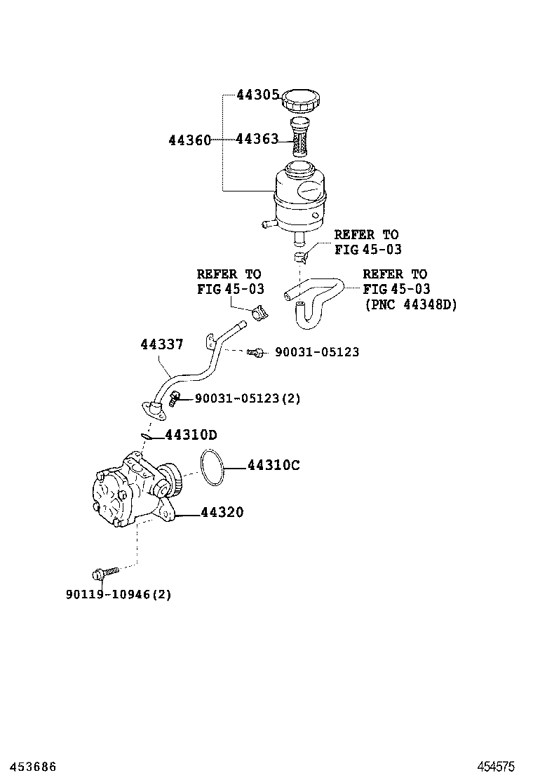  DYNA |  VANE PUMP RESERVOIR POWER STEERING