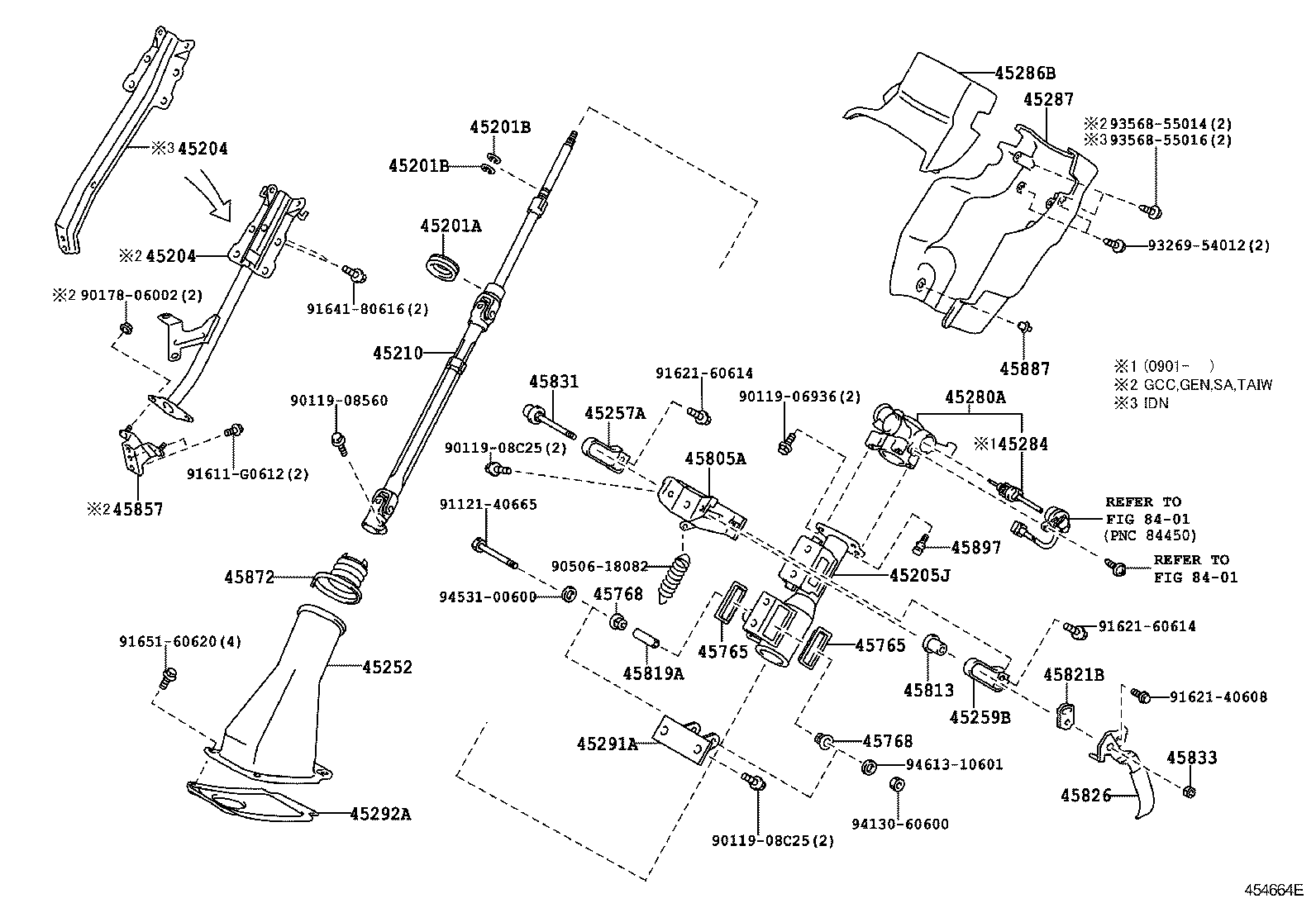 DYNA |  STEERING COLUMN SHAFT