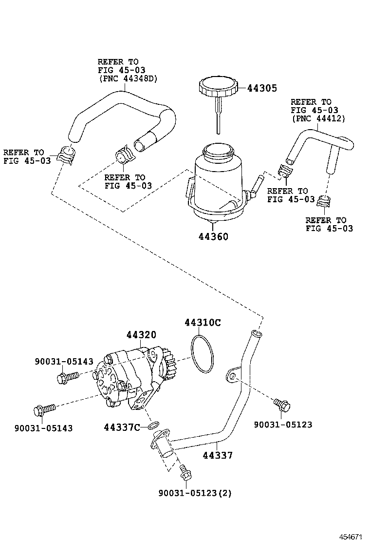  DYNA |  VANE PUMP RESERVOIR POWER STEERING