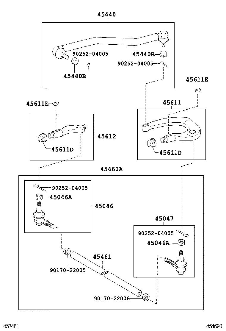  DYNA |  FRONT STEERING GEAR LINK