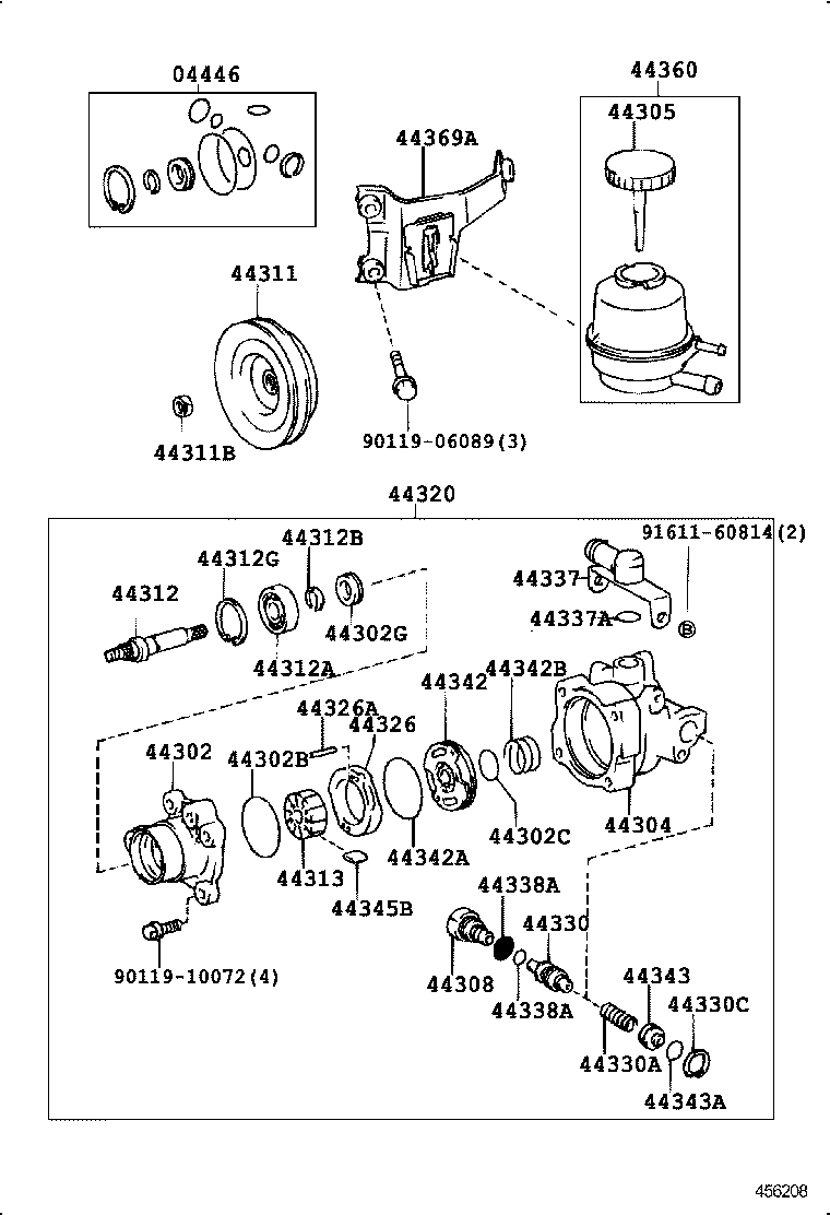  CROWN COMFORT |  VANE PUMP RESERVOIR POWER STEERING