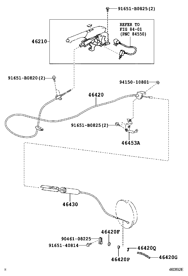  DYNA |  PARKING BRAKE CABLE