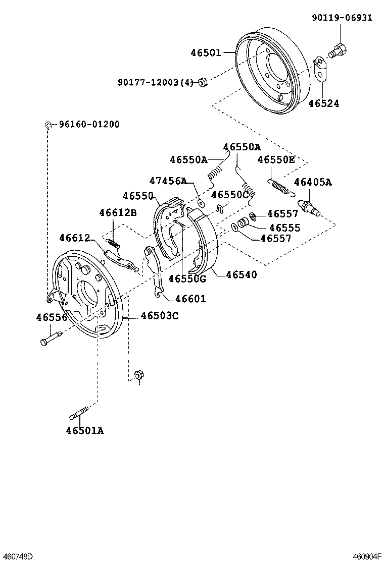  DYNA |  PARKING BRAKE CABLE