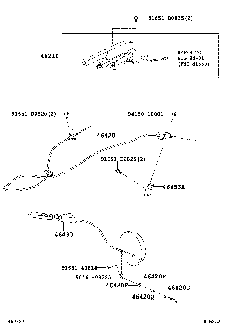  DYNA |  PARKING BRAKE CABLE