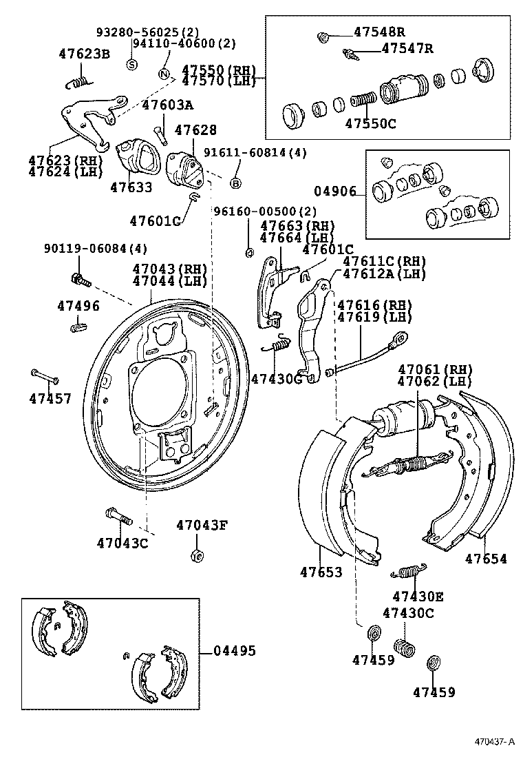  LAND CRUISER 70 |  REAR DRUM BRAKE WHEEL CYLINDER BACKING PLATE