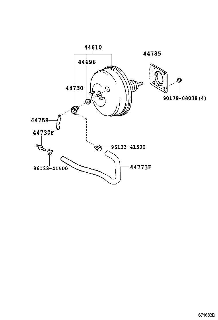  LAND CRUISER 70 |  BRAKE BOOSTER VACUUM TUBE