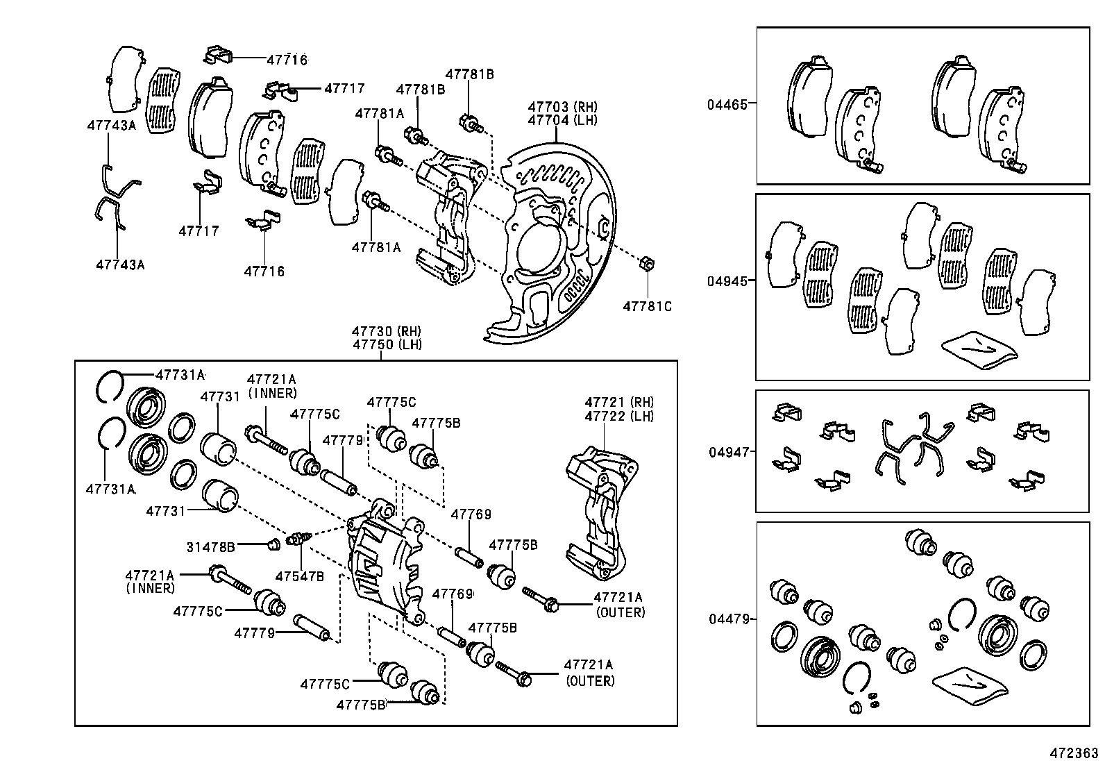 COASTER CHINA | FRONT DISC BRAKE CALIPER DUST COVER