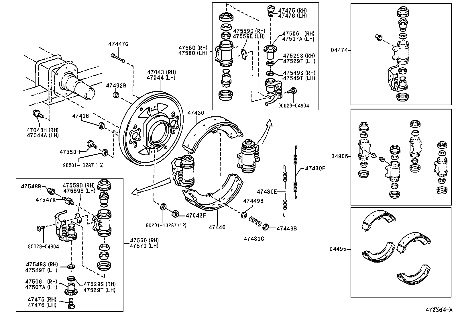  COASTER CHINA |  REAR DRUM BRAKE WHEEL CYLINDER BACKING PLATE