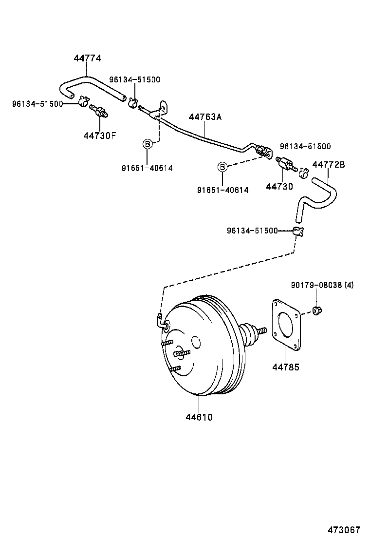 COROLLA |  BRAKE BOOSTER VACUUM TUBE