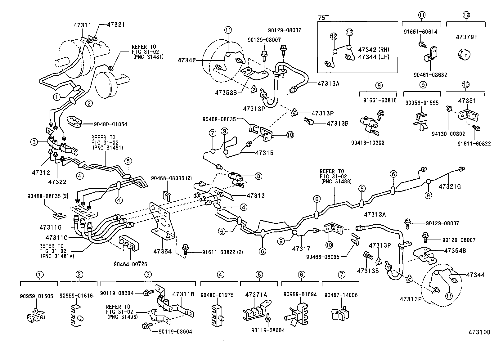  DYNA |  BRAKE TUBE CLAMP