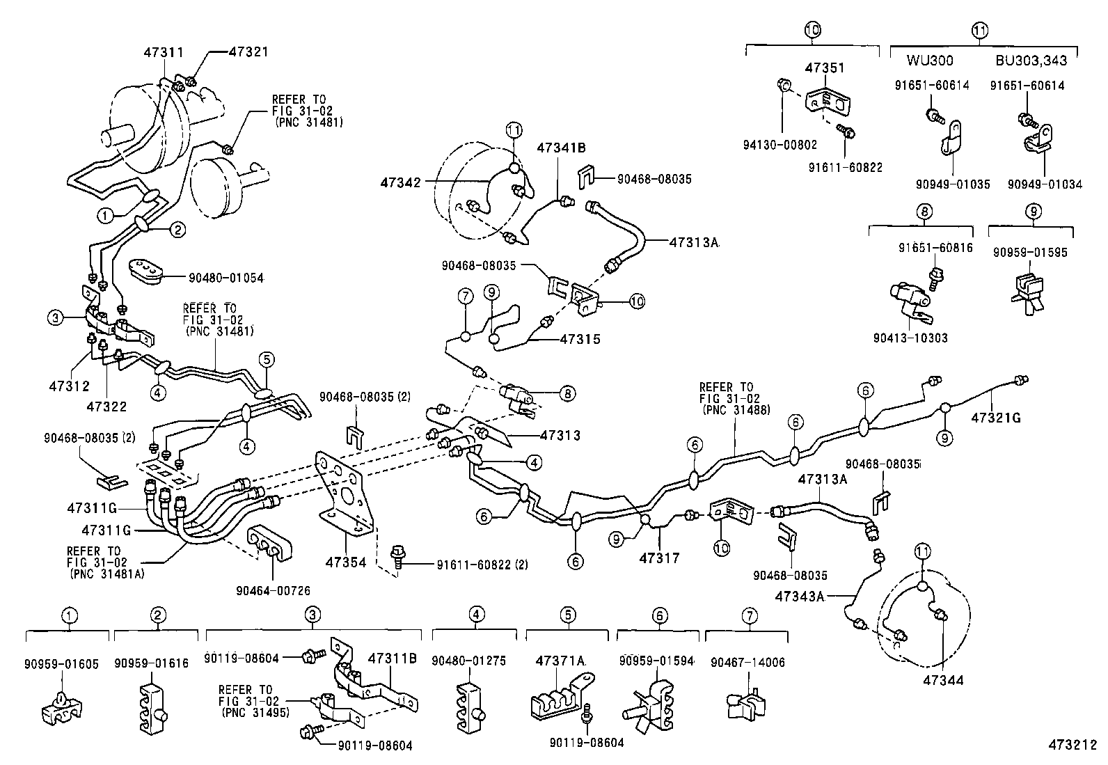  DYNA |  BRAKE TUBE CLAMP