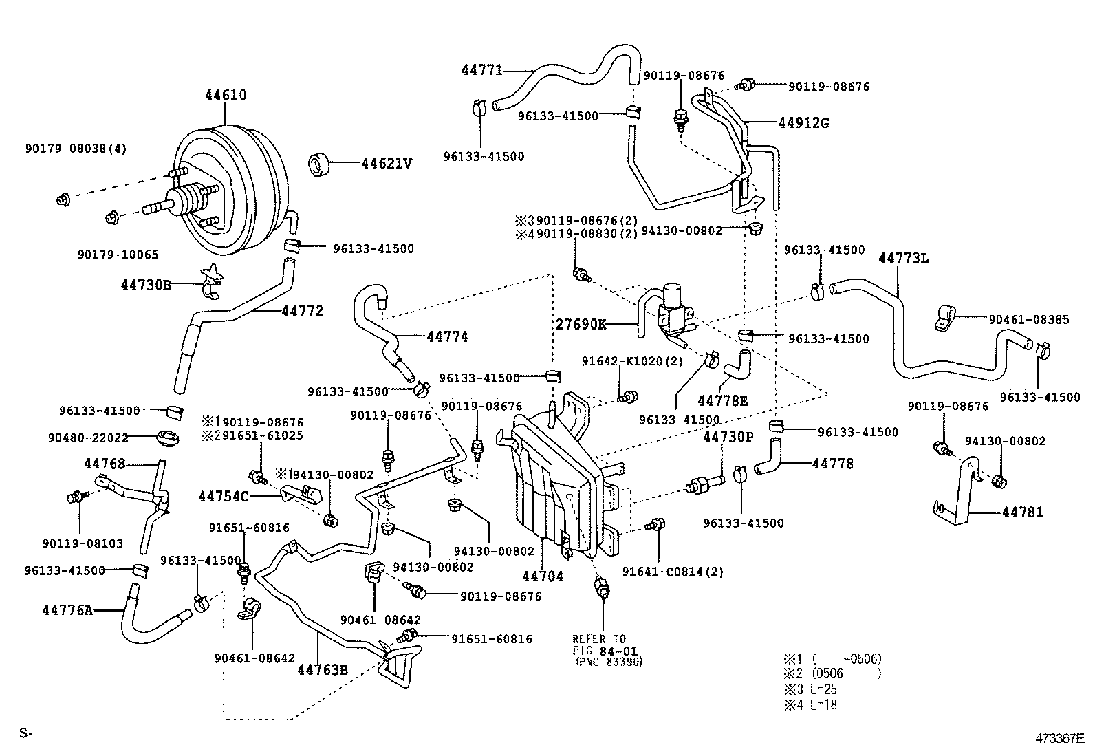  DYNA |  BRAKE BOOSTER VACUUM TUBE