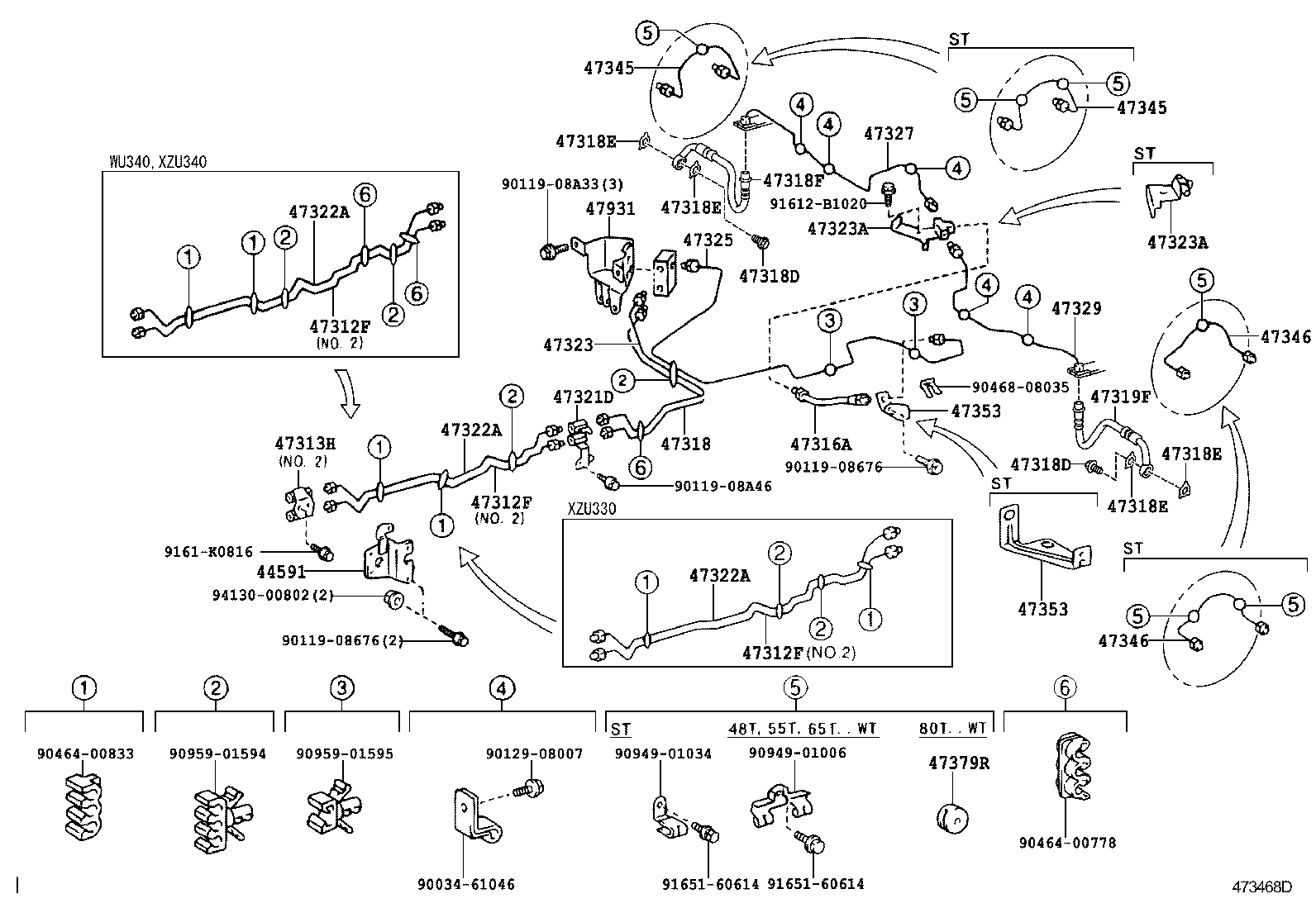  DYNA |  BRAKE TUBE CLAMP