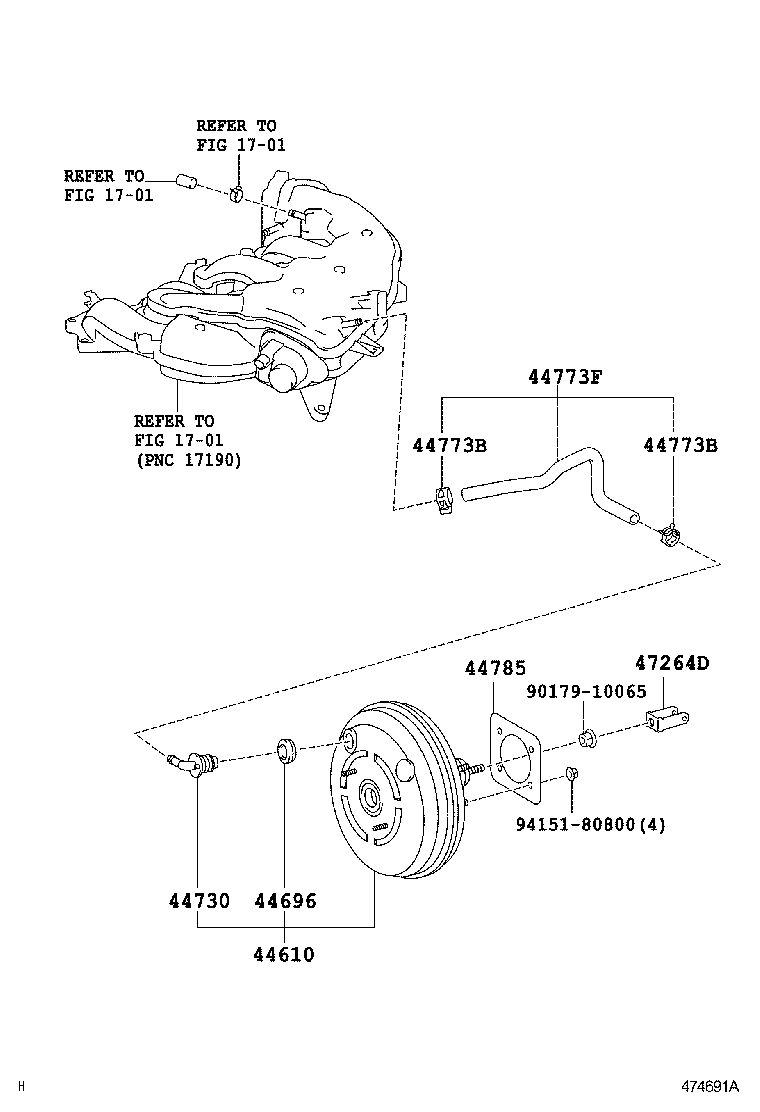  IS250 350 2 D |  BRAKE BOOSTER VACUUM TUBE