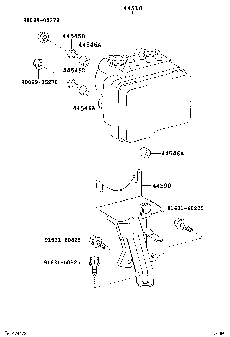  YARIS |  BRAKE TUBE CLAMP