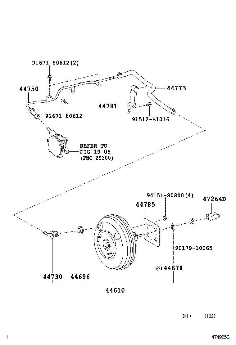  IS250 350 2 D |  BRAKE BOOSTER VACUUM TUBE