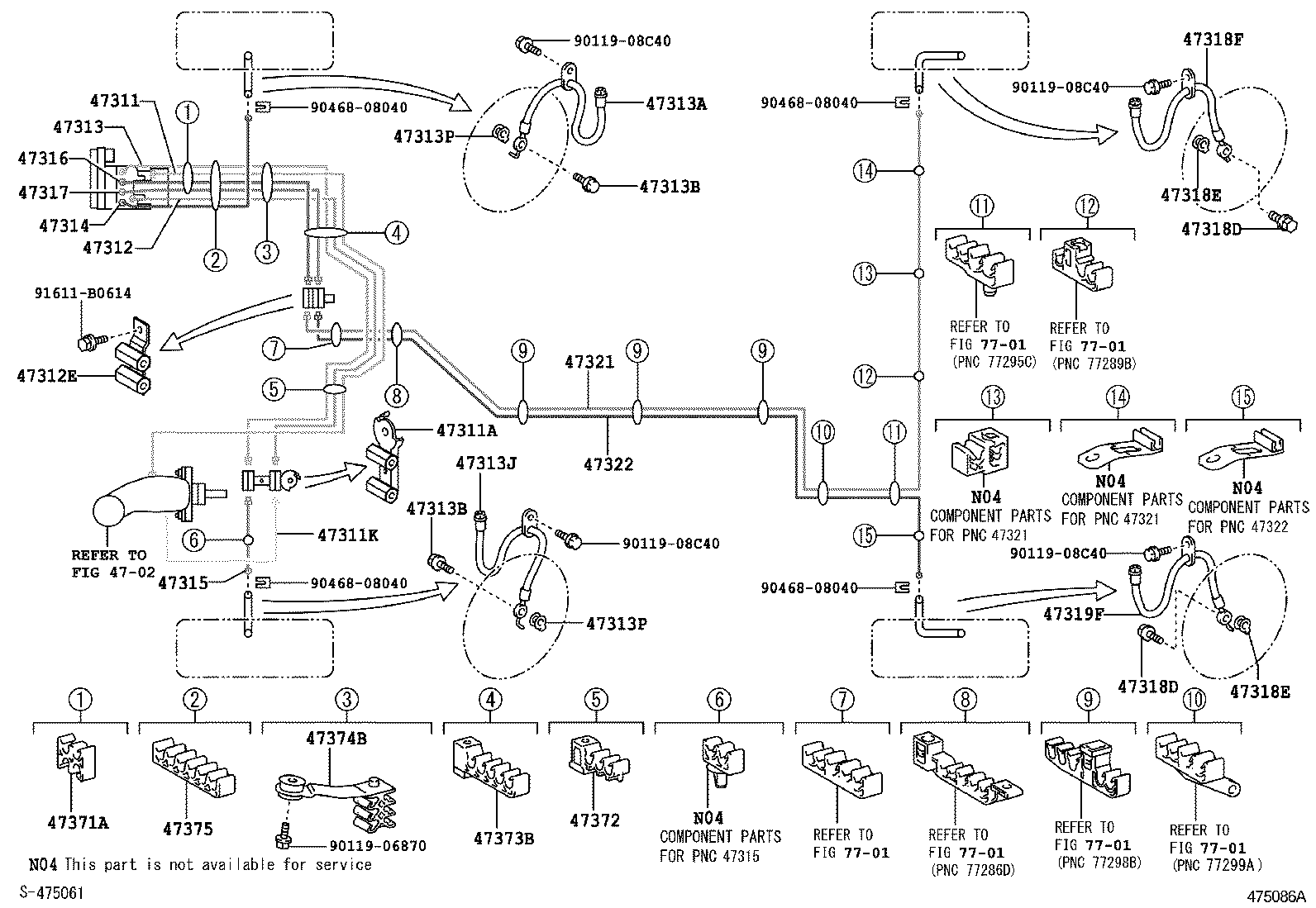  ES240 350 |  BRAKE TUBE CLAMP