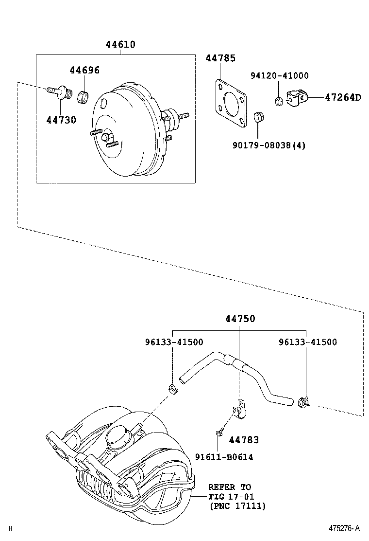  VIOS SOLUNA VIOS |  BRAKE BOOSTER VACUUM TUBE
