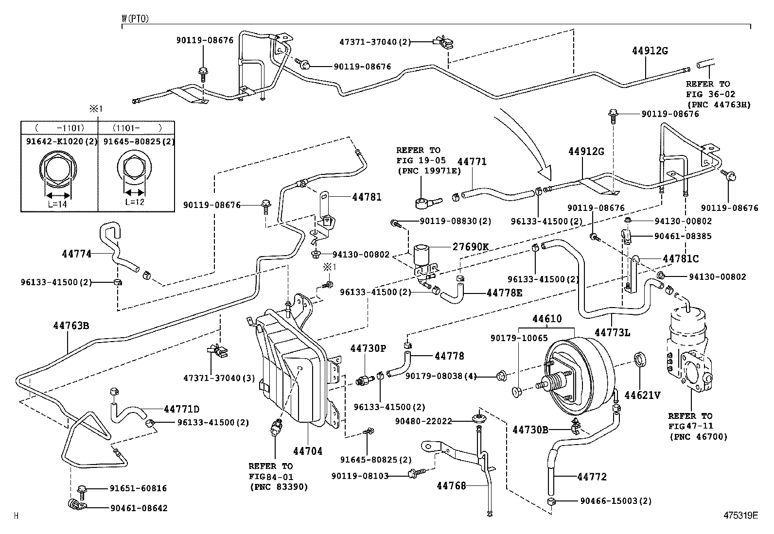 DYNA |  BRAKE BOOSTER VACUUM TUBE