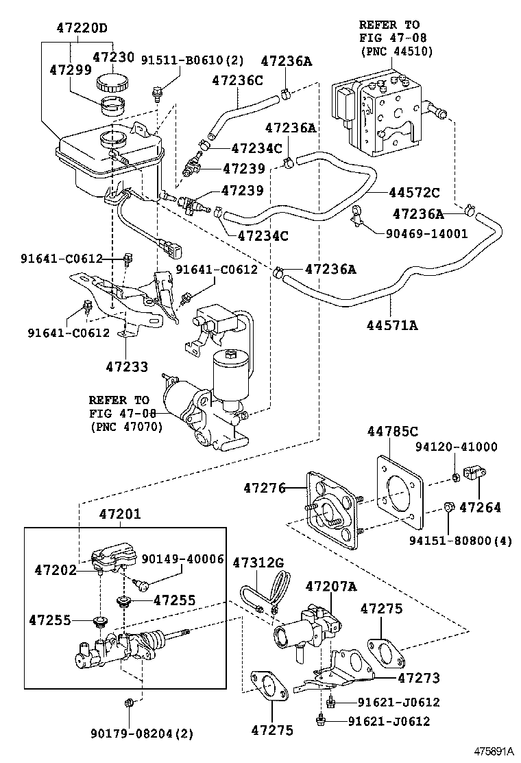  LS600H 600HL |  BRAKE MASTER CYLINDER