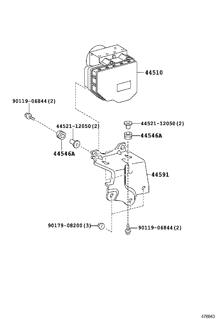  RAV4 CHINA |  BRAKE TUBE CLAMP