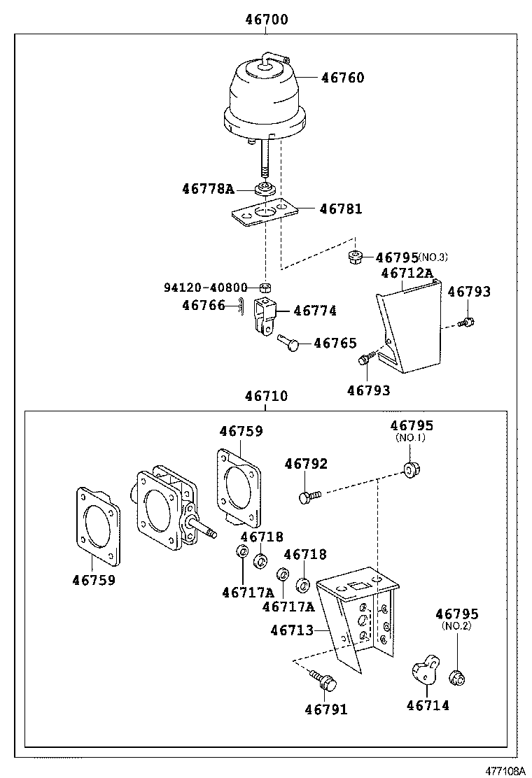  DYNA |  EXHAUST BRAKE ASSEMBLY VACUUM CYLINDER